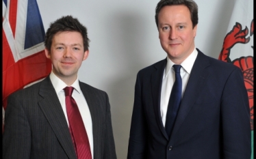 Matt Smith with David Cameron